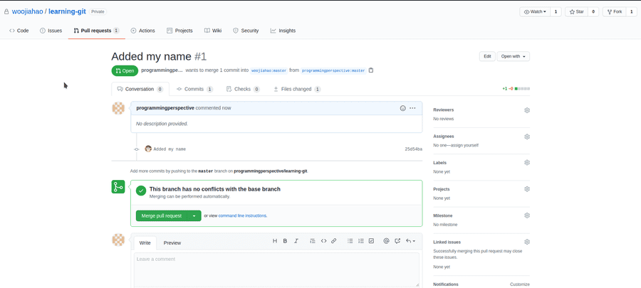 View pull request